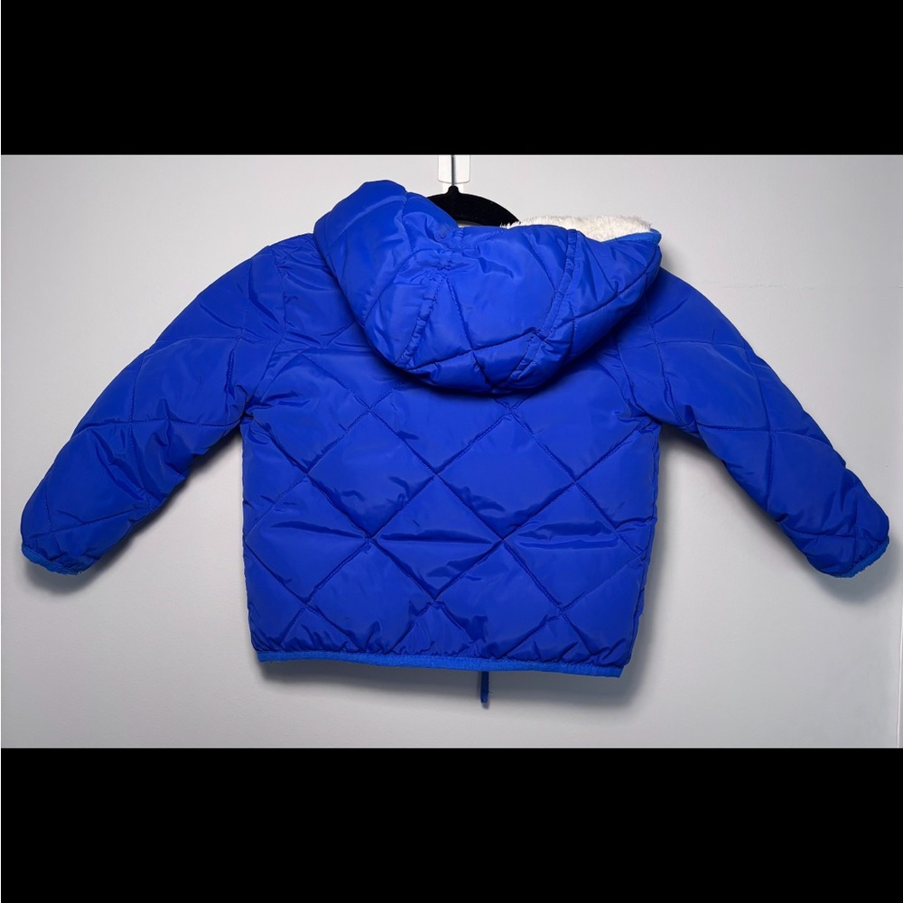 Cat & Jack Quilted & Lined Blue Boys Coat – Size 2T - Picture 2 of 6